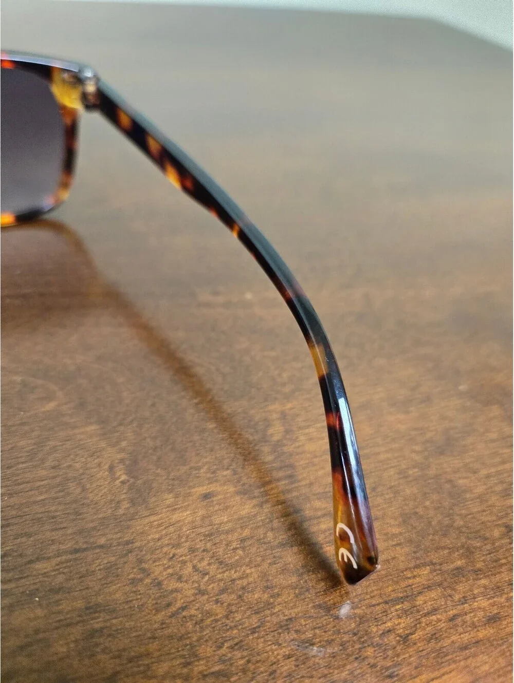 West Loop NS0822 Tortoise Shell Square Sunglasses Brown Gradient Lenses